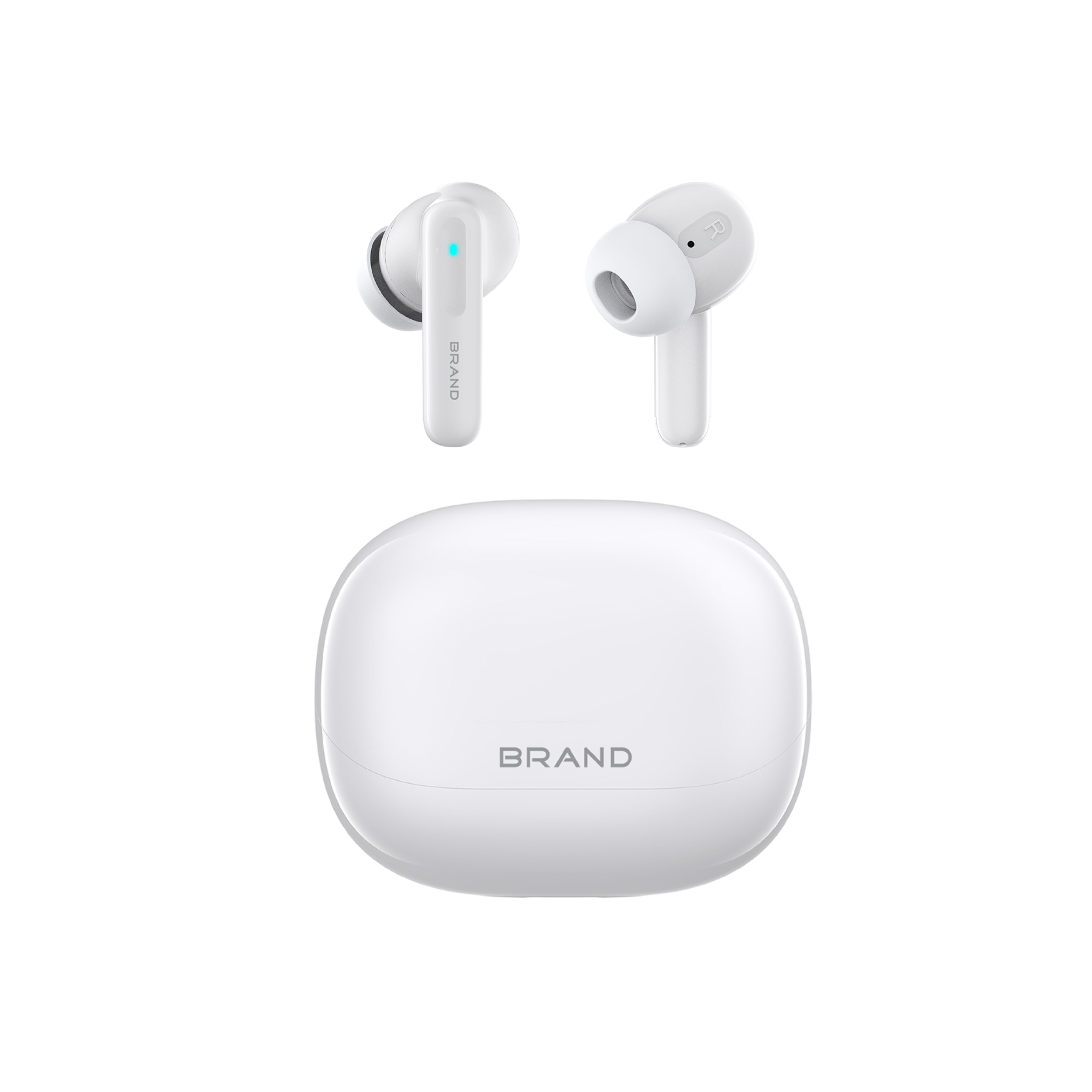 ENC Dual Microphones 40mAh 5-7 hours Play time TWS Earbuds, Adjustable ANC/Ambient Mode Fast Charge